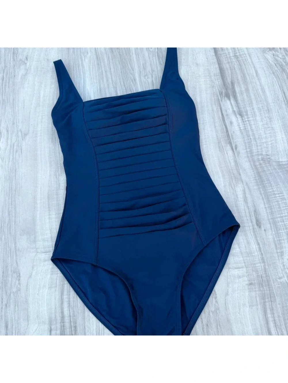 Calvin Klein Women's Pleated One-Piece Swimsuit